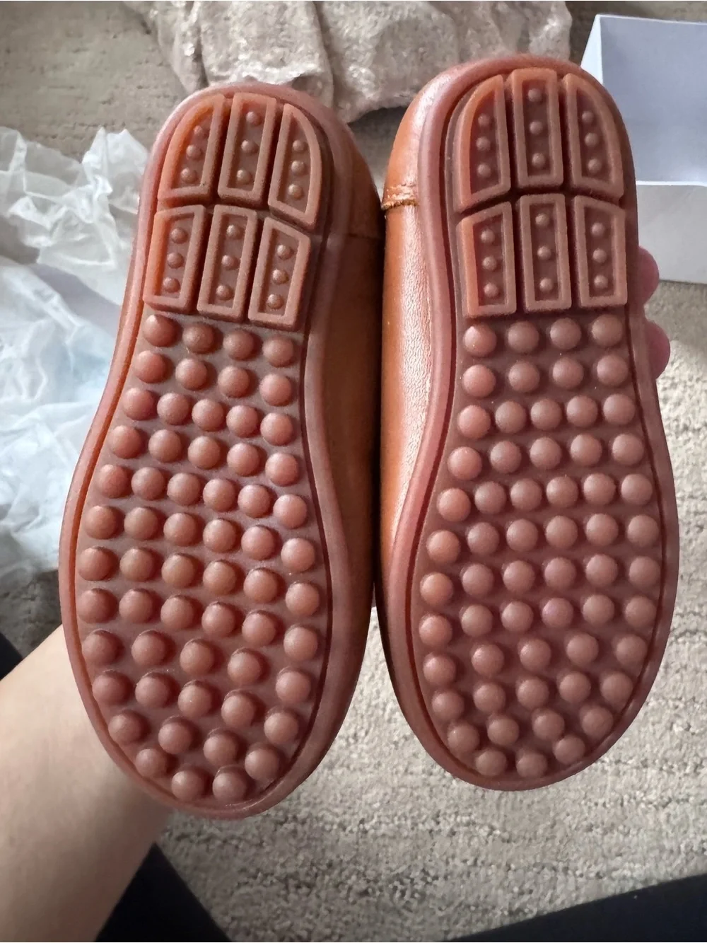 Kids Brown Slip-On Moccasin Loafers